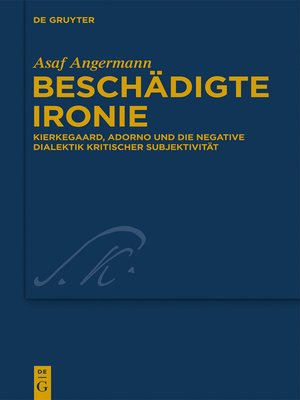 cover image of Beschädigte Ironie